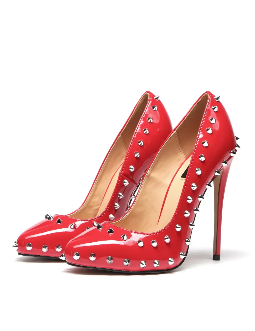 Giaro Giaro BLARE ROOD GLANZEND | pumps met studs