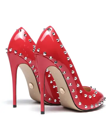 Giaro Giaro BLARE ROOD GLANZEND | pumps met studs