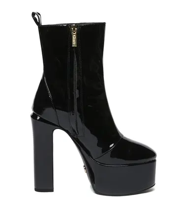 Giaro Giaro BAMARA BLACK SHINY | 14cm platform ankle boots