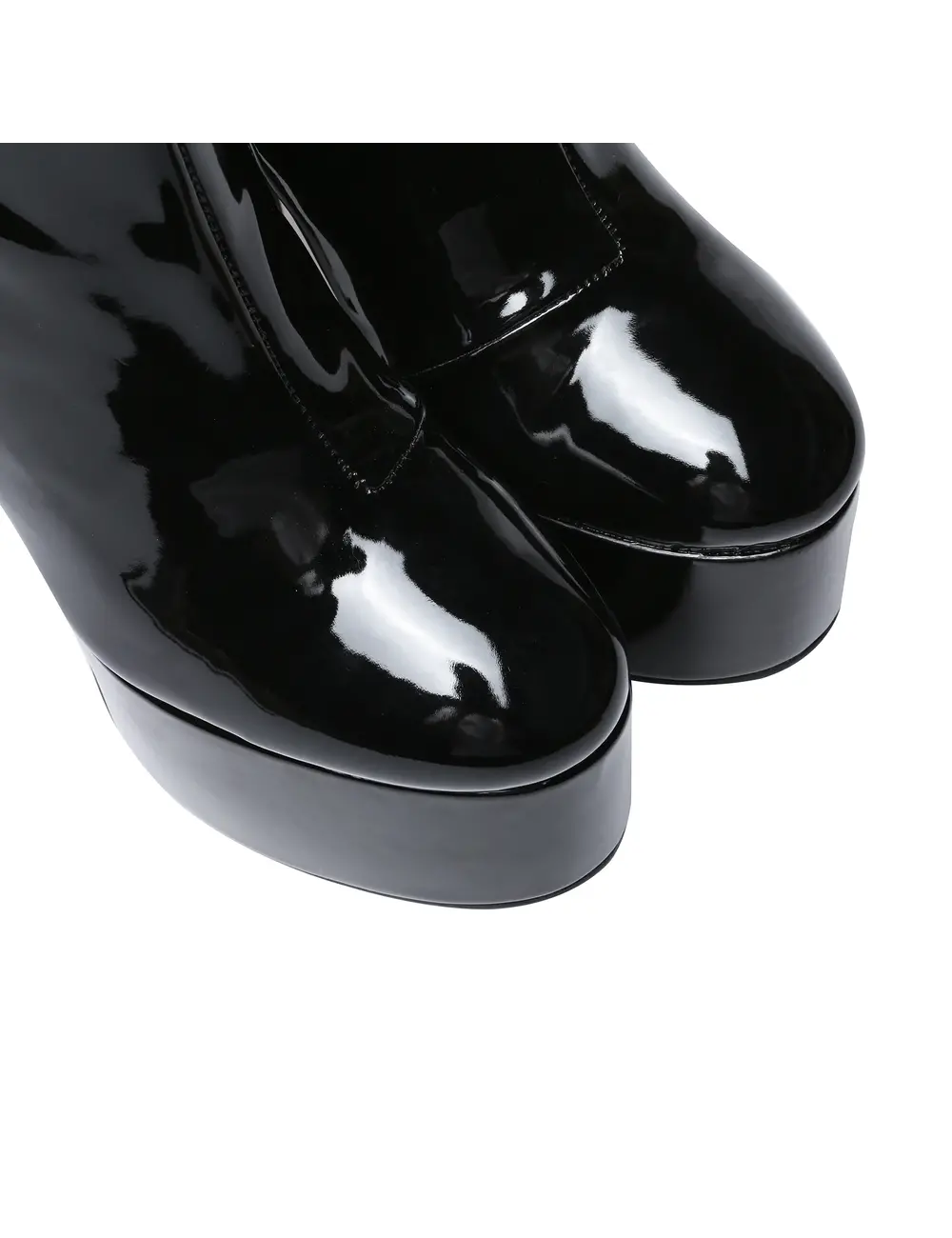 Giaro Giaro BAMARA BLACK SHINY | 14cm enkellaarsjes met platform