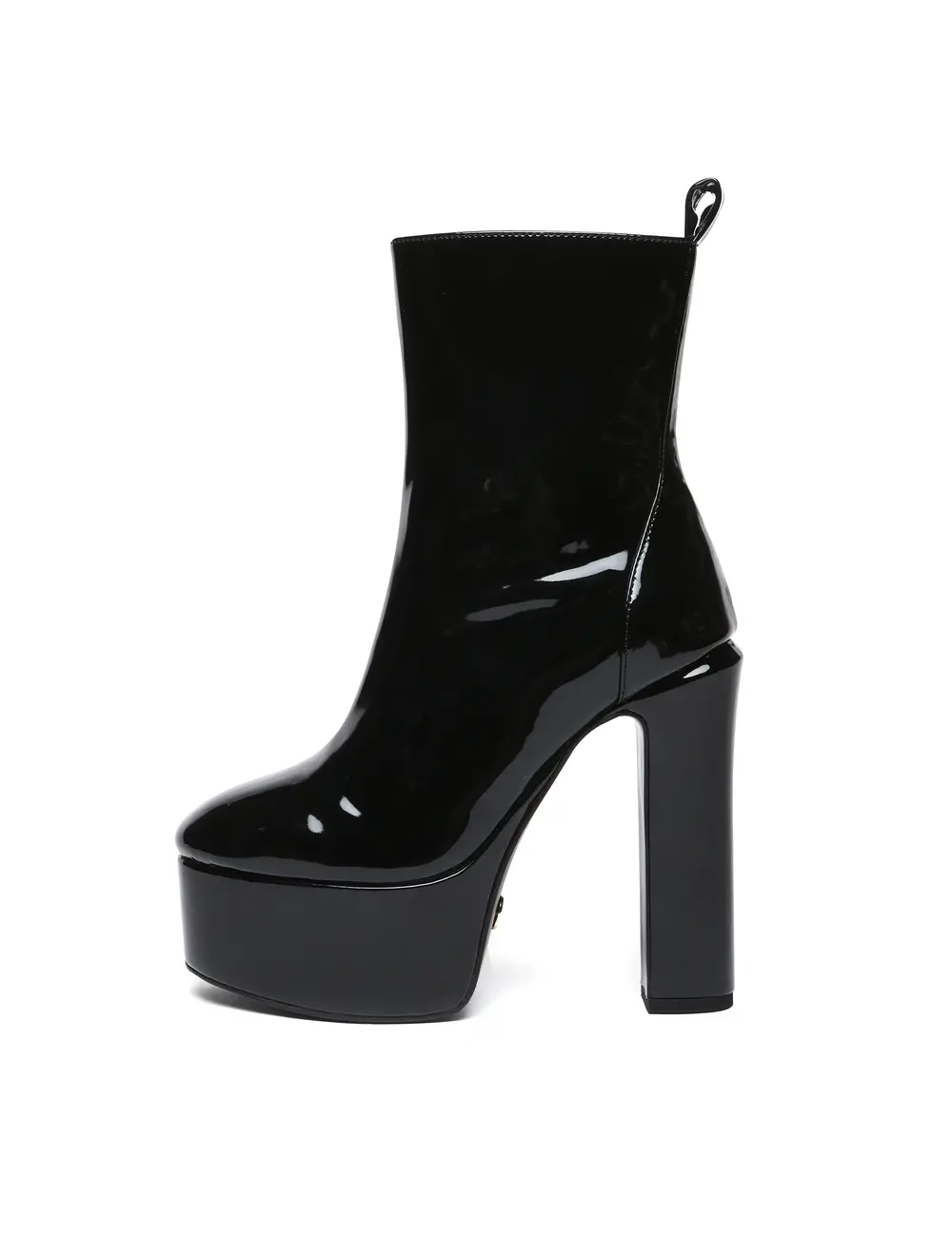 Giaro Giaro BAMARA BLACK SHINY | 14cm enkellaarsjes met platform