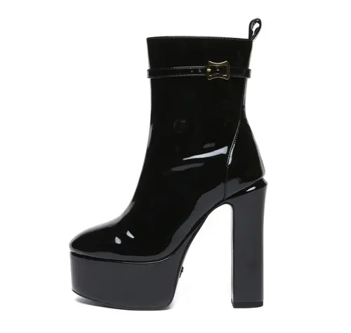 Giaro BAMARA | SCHWARZ  GLÄNZEND | PLATEAU-STIEFEL