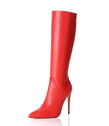 Giaro Giaro MILA | ROOD MAT | KNIE LAARZEN | Italiaanse Stijl