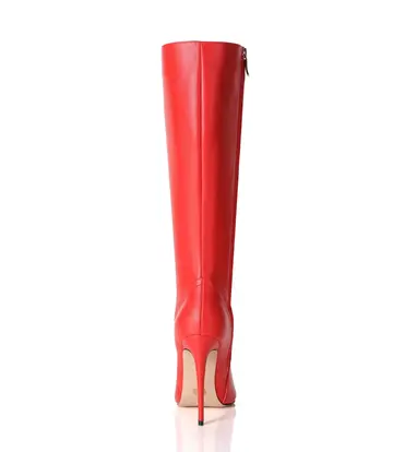 Giaro Giaro MILA | ROT MATT | KNIESTIEFEL | Italienischer Stil