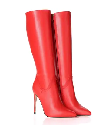 Giaro Giaro MILA | ROT MATT | KNIESTIEFEL | Italienischer Stil