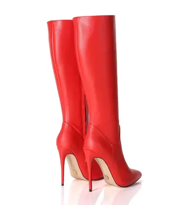 Giaro Giaro MILA | ROOD MAT | KNIE LAARZEN | Italiaanse Stijl