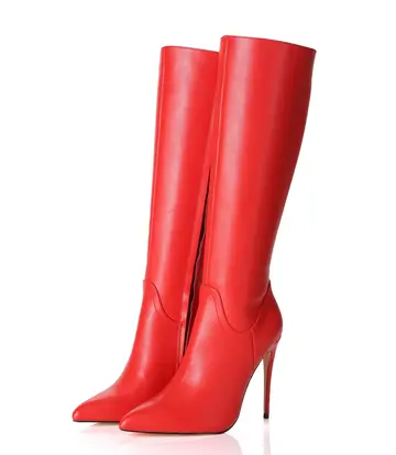 Giaro Giaro MILA | ROOD MAT | KNIE LAARZEN | Italiaanse Stijl