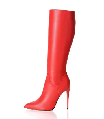 Giaro Giaro MILA | ROOD MAT | KNIE LAARZEN | Italiaanse Stijl