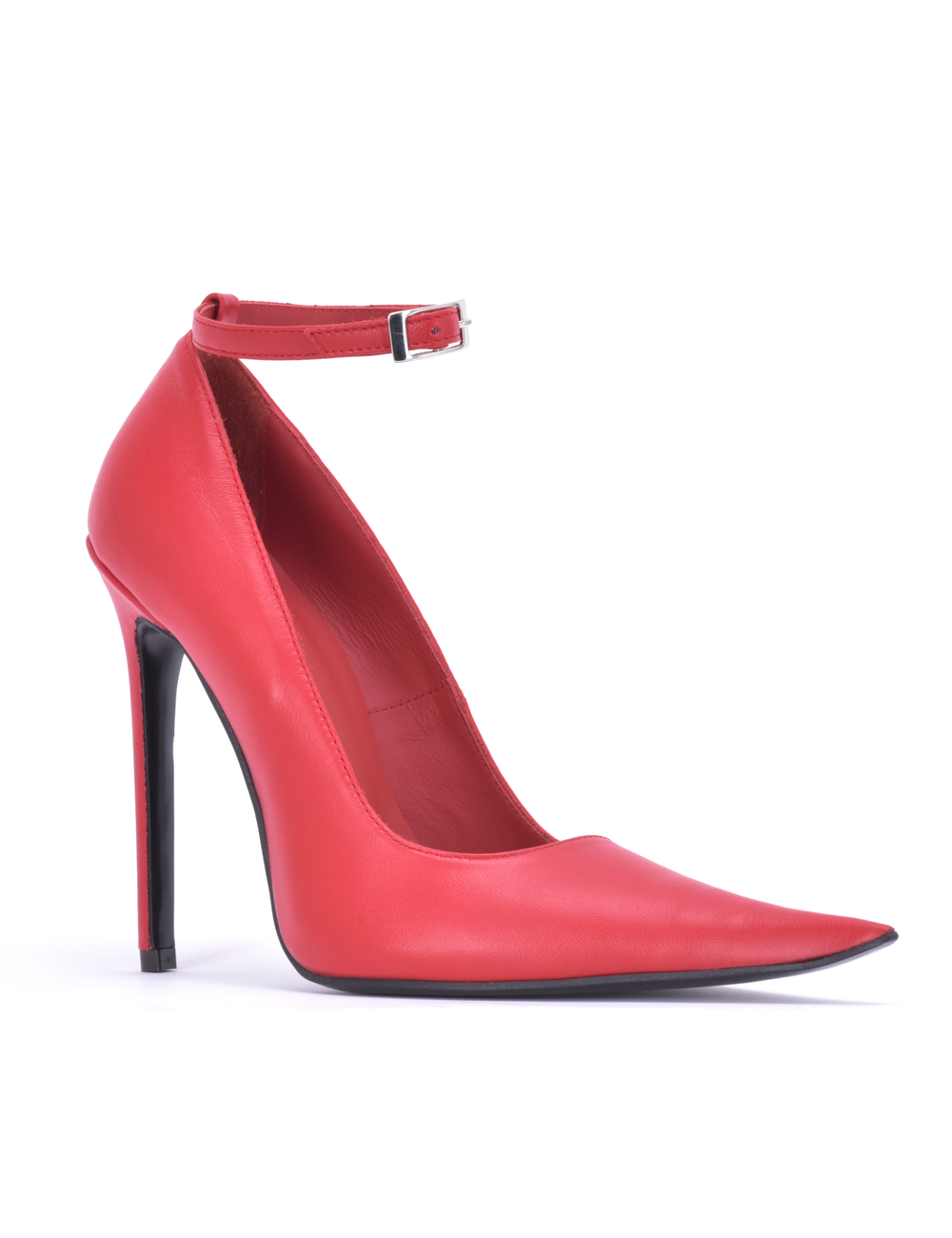 Sanctum Sanctum ANNE EXTREME POINTY PUMPS WITH STRAP RED NAPPA