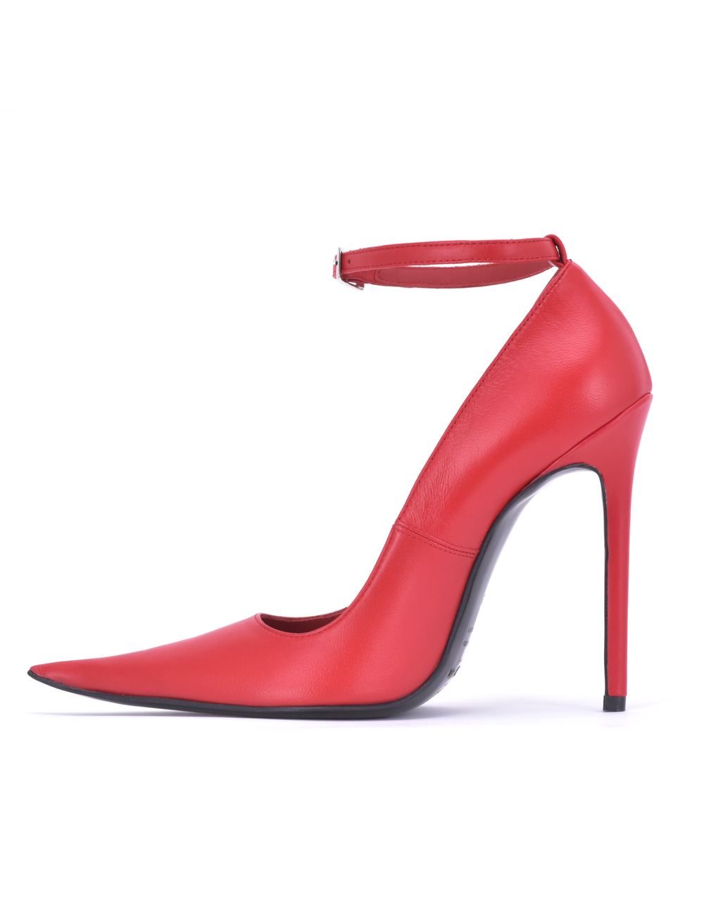 Sanctum Sanctum ANNE EXTREME POINTY PUMPS WITH STRAP RED NAPPA