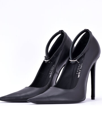 Sanctum Sanctum ANNE EXTREME SPITZE PUMPS MIT RIEMCHEN SCHWARZ NAPPA