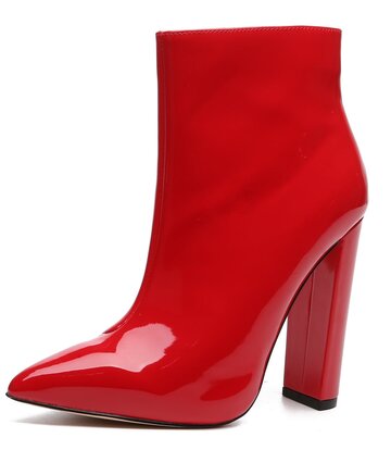 Giaro Giaro ALIA ROTE GLÄNZENDE STIEFELETTEN