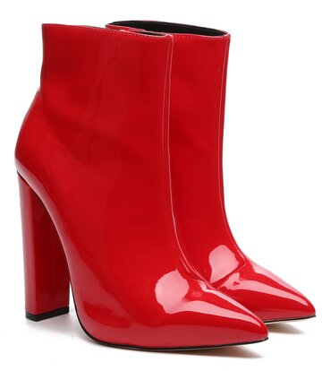 Giaro Giaro ALIA RED SHINY ANKLE BOOTS