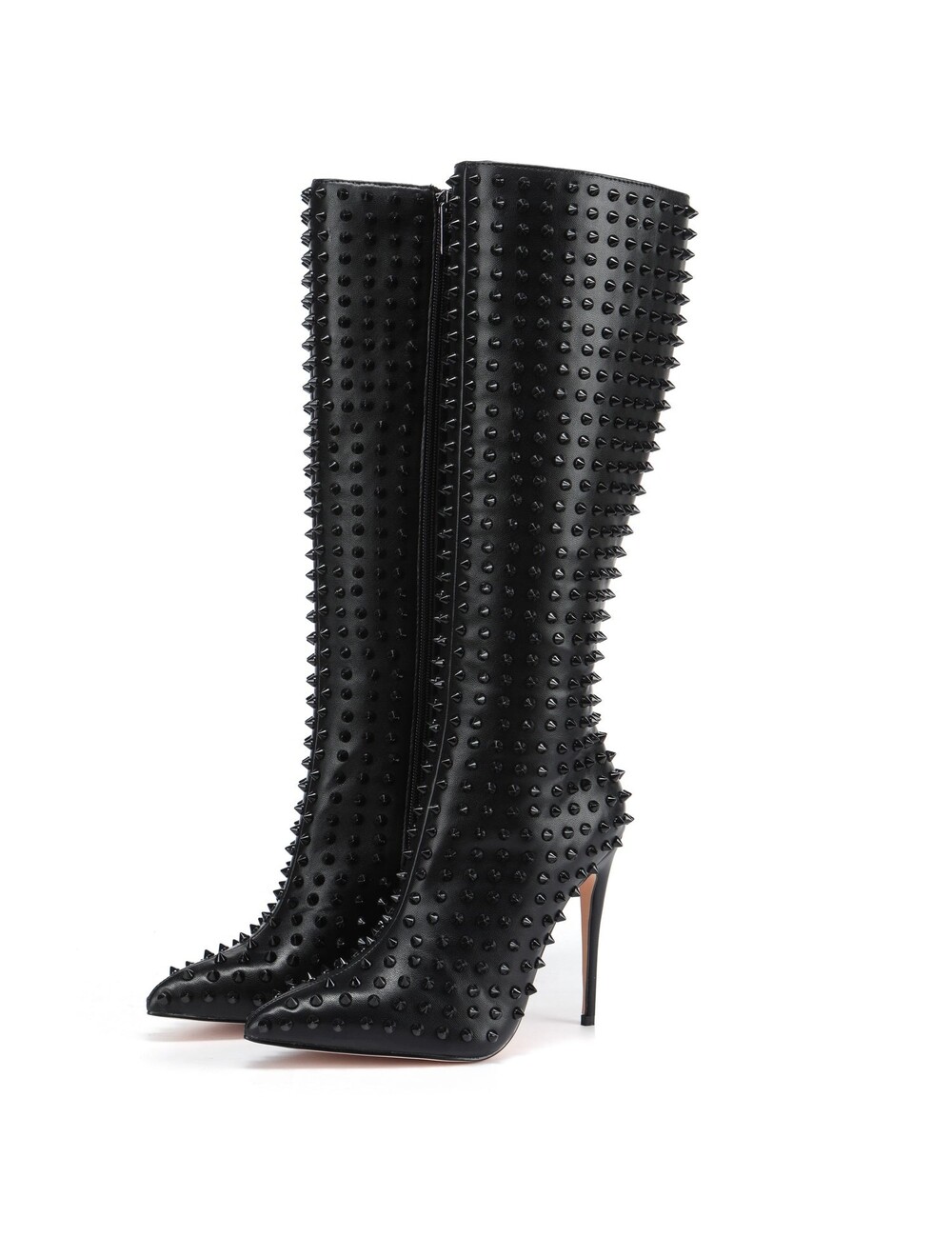 Giaro Giaro TRIBECA ZWARTE KNIE LAARZEN MET ZWARTE STUDS