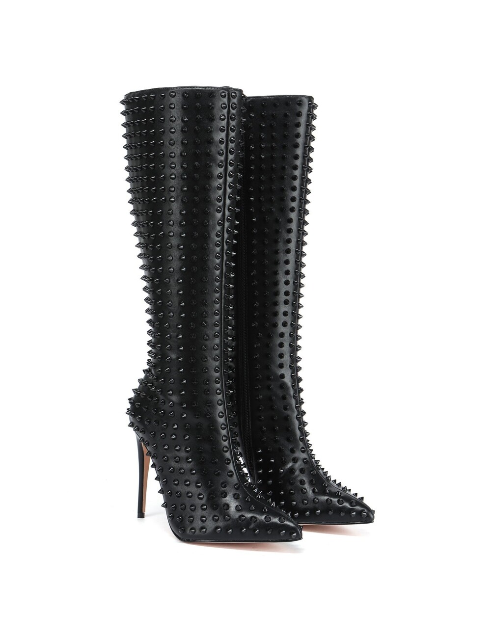 Giaro Giaro TRIBECA ZWARTE KNIE LAARZEN MET ZWARTE STUDS