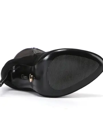 Giaro Giaro BRANDY ZWARTE VELOUR KNIE LAARZEN