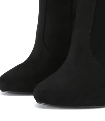 Giaro Giaro BRANDY BLACK VELOUR KNEE BOOTS