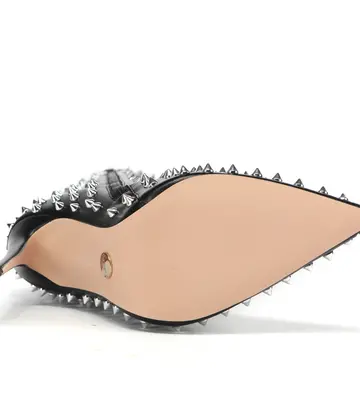 Giaro Giaro TRIBECA BLACK KNEE BOOTS WITH SILVER STUDS