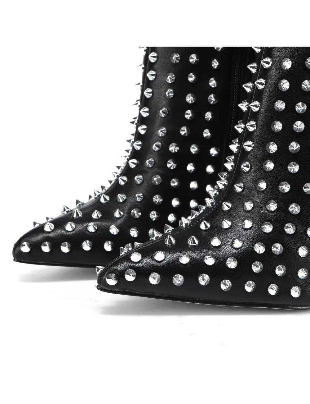 Giaro Giaro TRIBECA ZWARTE KNIE LAARZEN MET ZILVERE STUDS