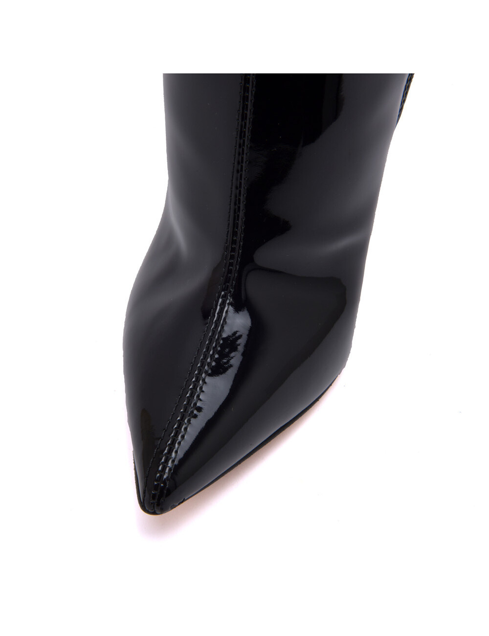 Sanctum Shoes Hohe italienische Schrittstiefel JULIETTE mit Stiletto-Absatz aus echtem Lackleder