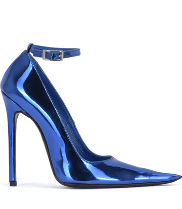 Sanctum Shoes Sanctum ANNE EXTREME SPITZE PUMPS MIT RIEMCHEN METALLISCH BLAU