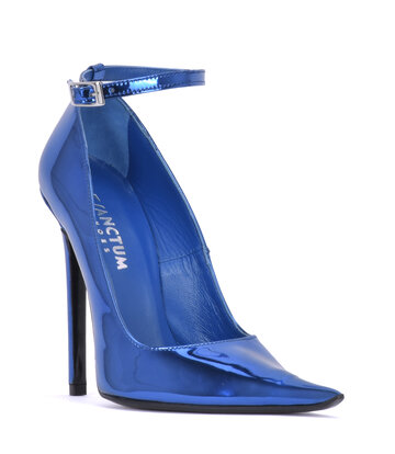 Sanctum Shoes Sanctum ANNE EXTREME SPITZE PUMPS MIT RIEMCHEN METALLISCH BLAU
