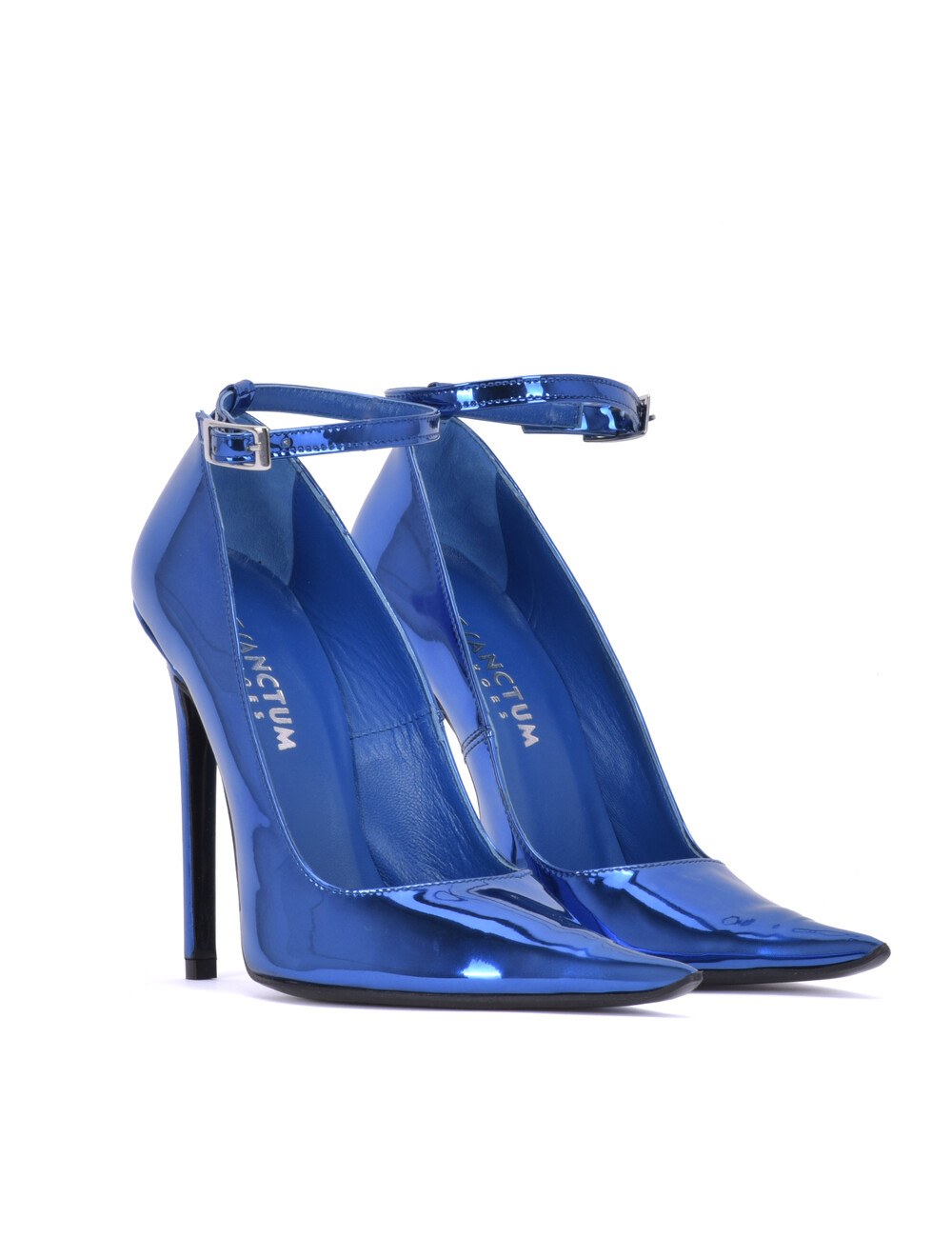 Sanctum Shoes Sanctum ANNE EXTREME SPITZE PUMPS MIT RIEMCHEN METALLISCH BLAU