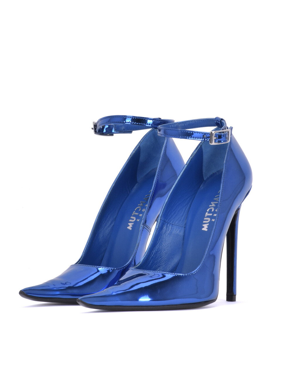 Sanctum Shoes Sanctum ANNE EXTREME PUNTIGE PUMPS MET BANDJE METALLIC BLAUW