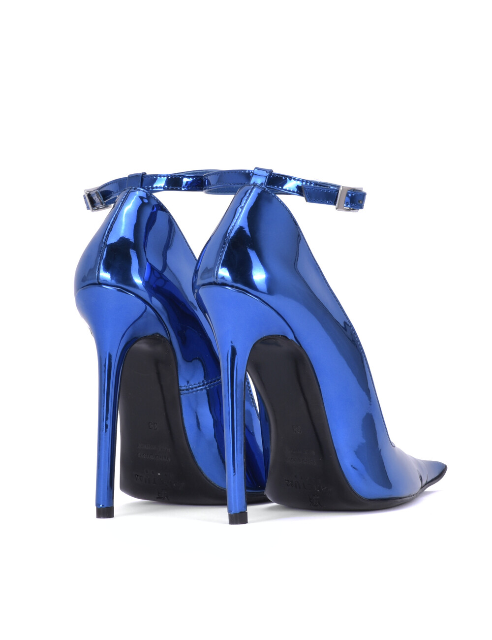 Sanctum Sanctum ANNE EXTREME SPITZE PUMPS MIT RIEMCHEN METALLISCH BLAU