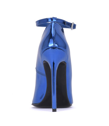 Sanctum Shoes Sanctum ANNE EXTREME SPITZE PUMPS MIT RIEMCHEN METALLISCH BLAU