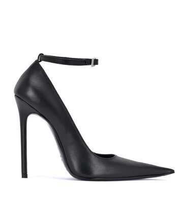 Sanctum Shoes Sanctum ANNE EXTREME PUNTIGE PUMPS MET BANDJE ZWART NAPPA