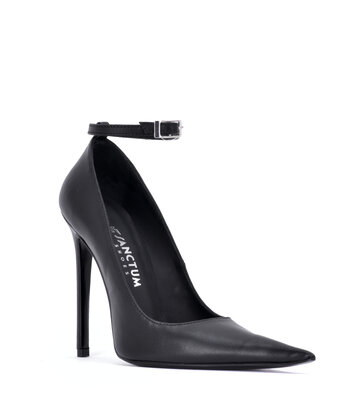Sanctum Sanctum ANNE EXTREME POINTY PUMPS WITH STRAP BLACK NAPPA