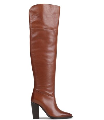 BRONX Shoes BRONX NEW-AMERICANA OVERKNEE LAARZEN CHESTNUT