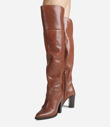 BRONX Shoes BRONX NEW- AMERICANA OVERKNEE BOOTS CHESTNUT