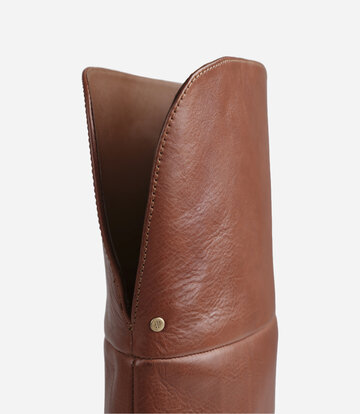 BRONX Shoes BRONX NEW-AMERICANA OVERKNEE LAARZEN CHESTNUT