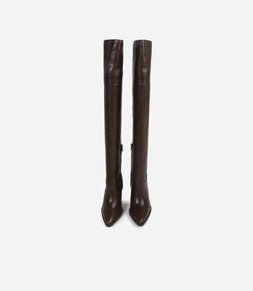 BRONX Shoes BRONX NEW-AMERICANA OVERKNEE LAARZEN COFFEE BEAN