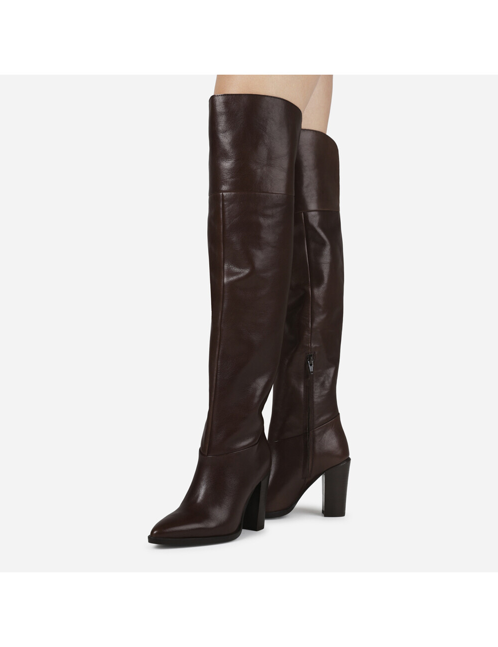 BRONX Shoes BRONX NEW- AMERICANA OVERKNEE BOOTS COFFEE BEAN
