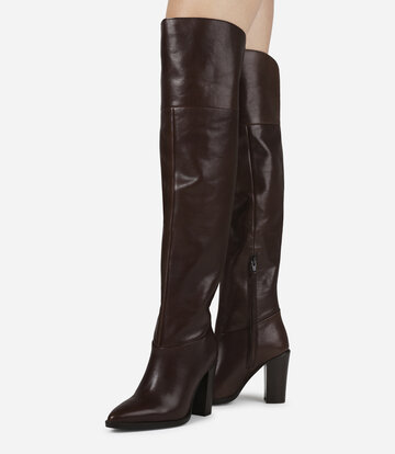 BRONX Shoes BRONX NEW-AMERICANA OVERKNEE LAARZEN COFFEE BEAN