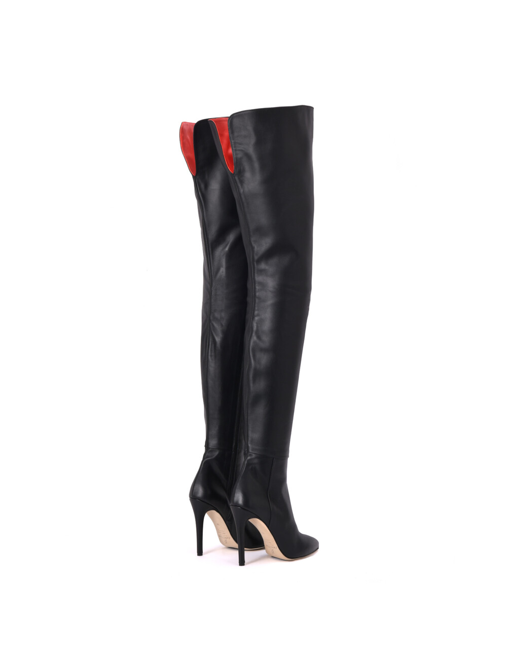 Sanctum Shoes Hohe italienische Schrittstiefel VESTA mit 10cm Stilettoabsatz aus echtem Leder