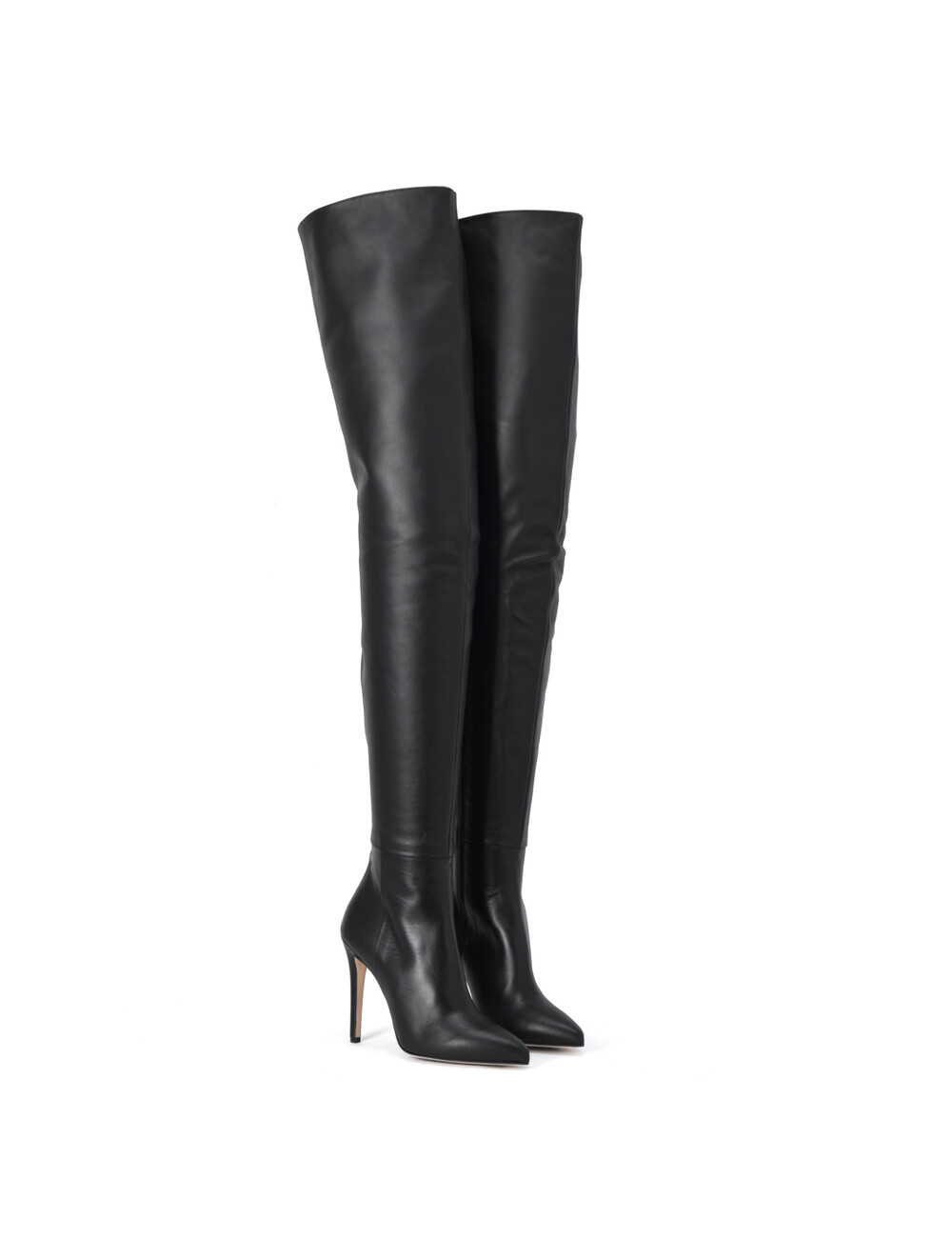 Sanctum Shoes Extra hoge Italiaanse lieslaarzen VESTA met 10cm naaldhakken in echt leer