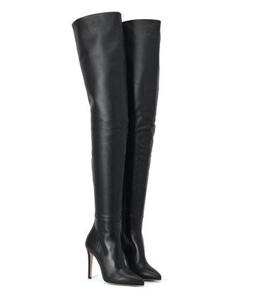 Sanctum Shoes Hohe italienische Schrittstiefel VESTA mit 10cm Stilettoabsatz aus echtem Leder