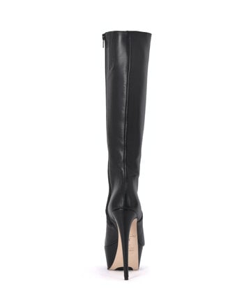 Sanctum Shoes High Italian knee boots ISIS with platform heels in real leather