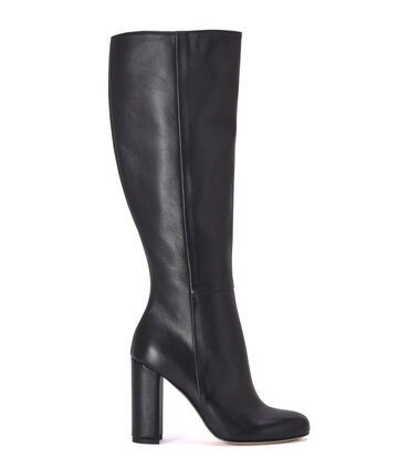 Sanctum Shoes High Italian knee boots BLOSSOM with 10cm chunky heels in genuine leather