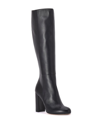 Sanctum High Italian knee boots BLOSSOM with 10cm chunky heels in genuine leather