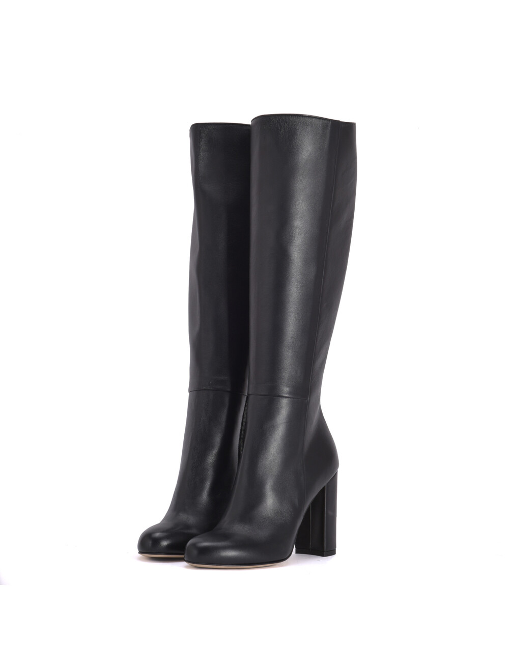 Sanctum Shoes Kniehoge Italiaanse lieslaarzen BLOSSOM  met 10cm blokhakken in echt leer