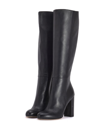 Sanctum Shoes High Italian knee boots BLOSSOM with 10cm chunky heels in genuine leather