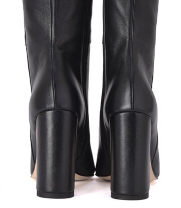 Sanctum High Italian knee boots BLOSSOM with 10cm chunky heels in genuine leather