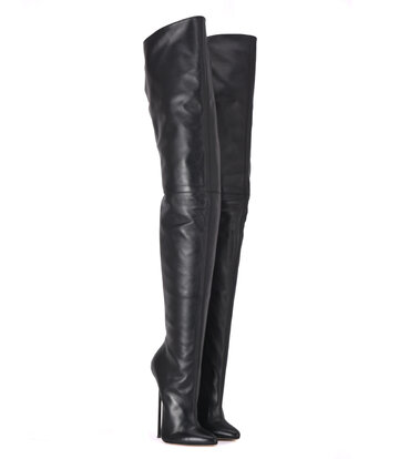 Sanctum Sanctum VICTORIA Schrittstiefel aus schwarzem Nappaleder