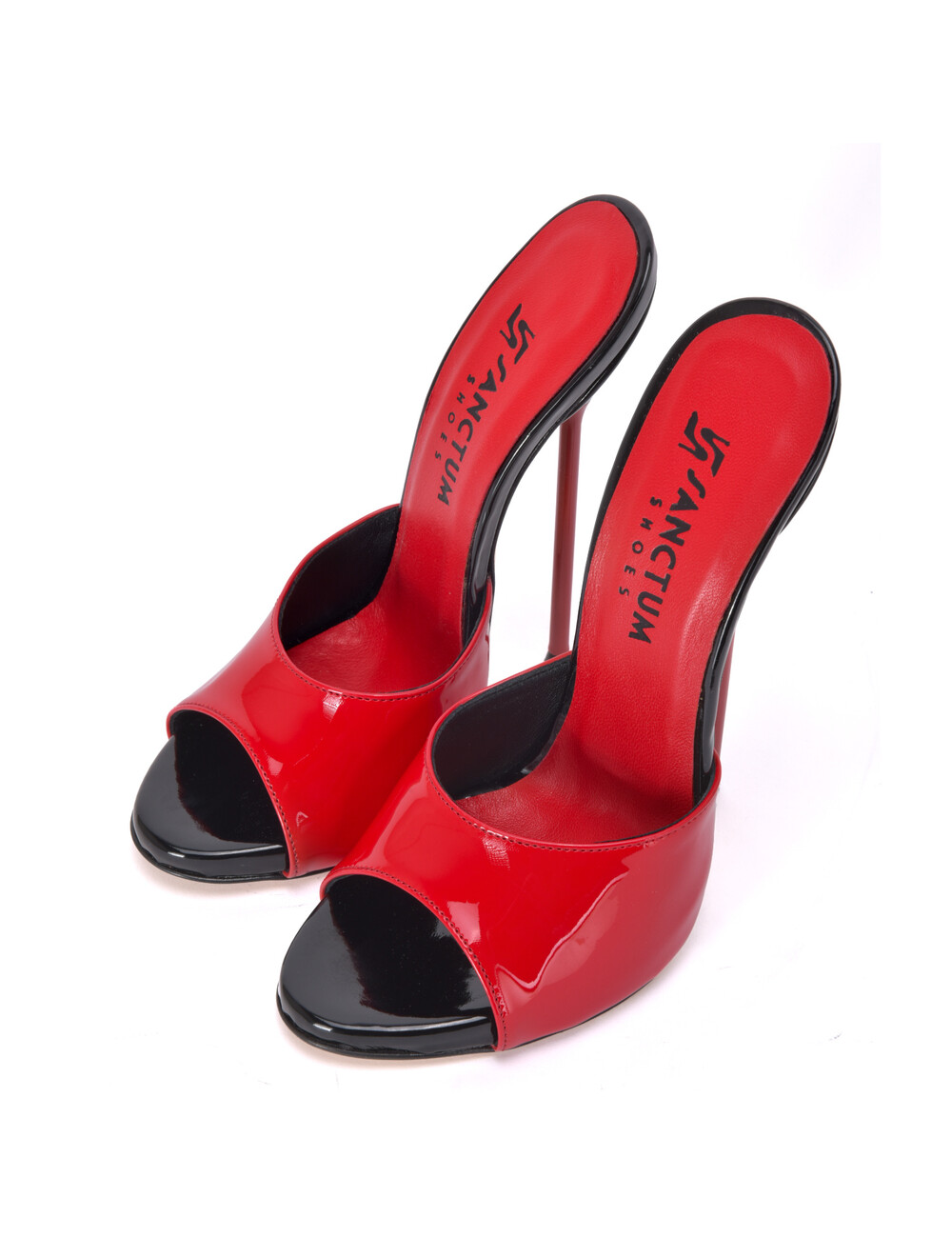 Sanctum Extreme high Italian mules MAIA with metal needle heels
