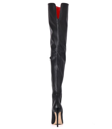 Sanctum Shoes Extra hohe italienische Schritt-Stiefel VESTA mit Stilettoabsatz aus echtem Leder